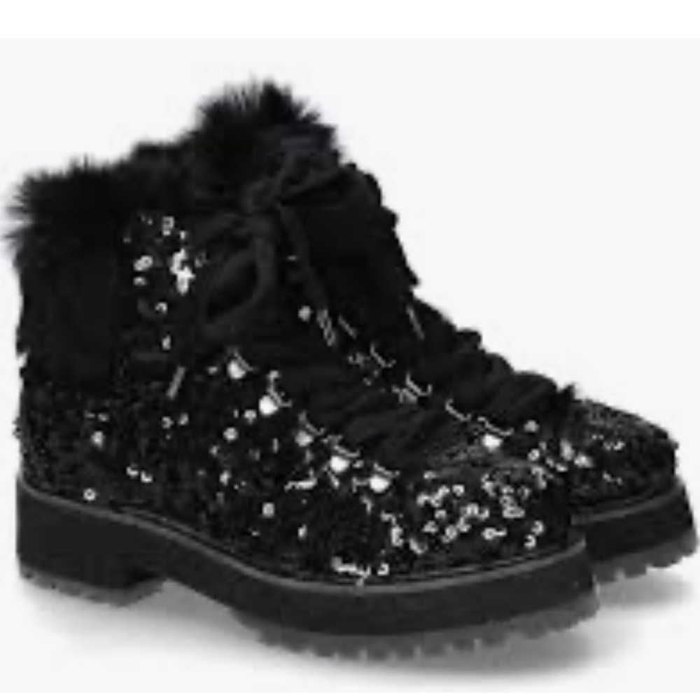 Agl APRESKI Special black sequined boots